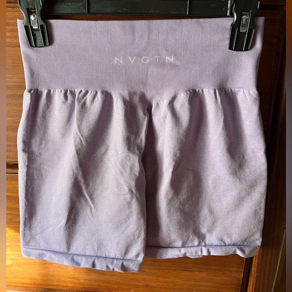 NVGTN Lavender High-Waisted Shorts